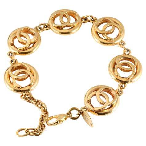 chanel gold bracelet metal|14k real gold Chanel bracelet.